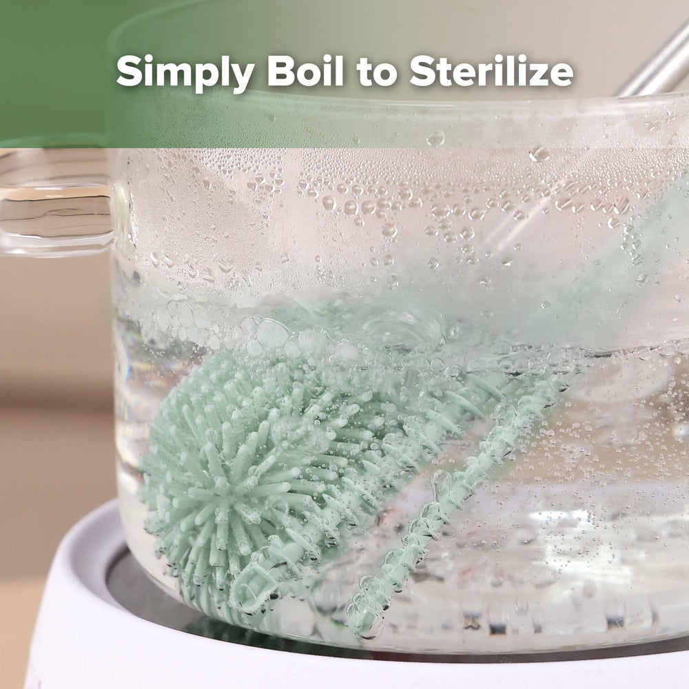 haakaa sippy cup brush tackles stubborn cup rims.