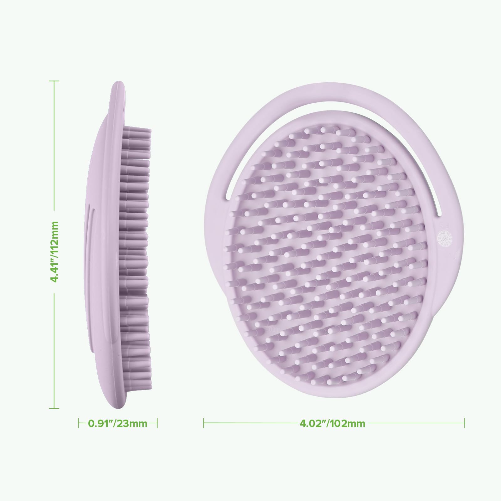 Haakaa lavender color brush highlighting calming bath time.