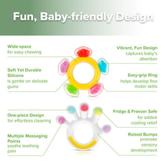 Haakaa silicone teether close-up showing soft texture