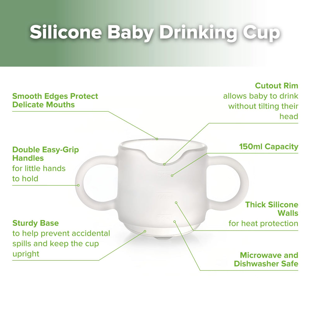 Haakaa cup drop-proof design withstands busy playtime and travel.