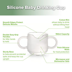 Haakaa cup drop-proof design withstands busy playtime and travel.