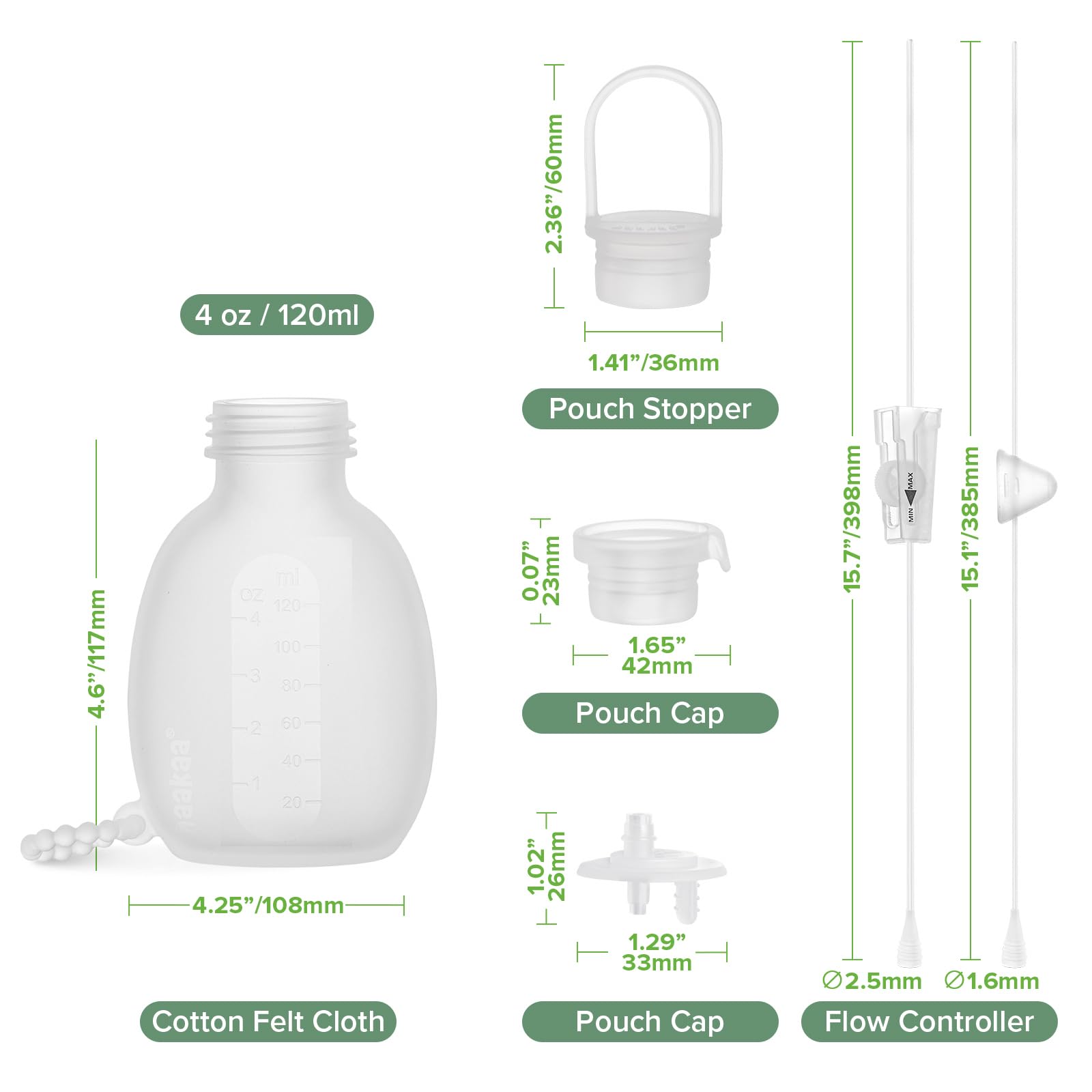 Haakaa SNS NICU-grad friendly feeding system for confidence.