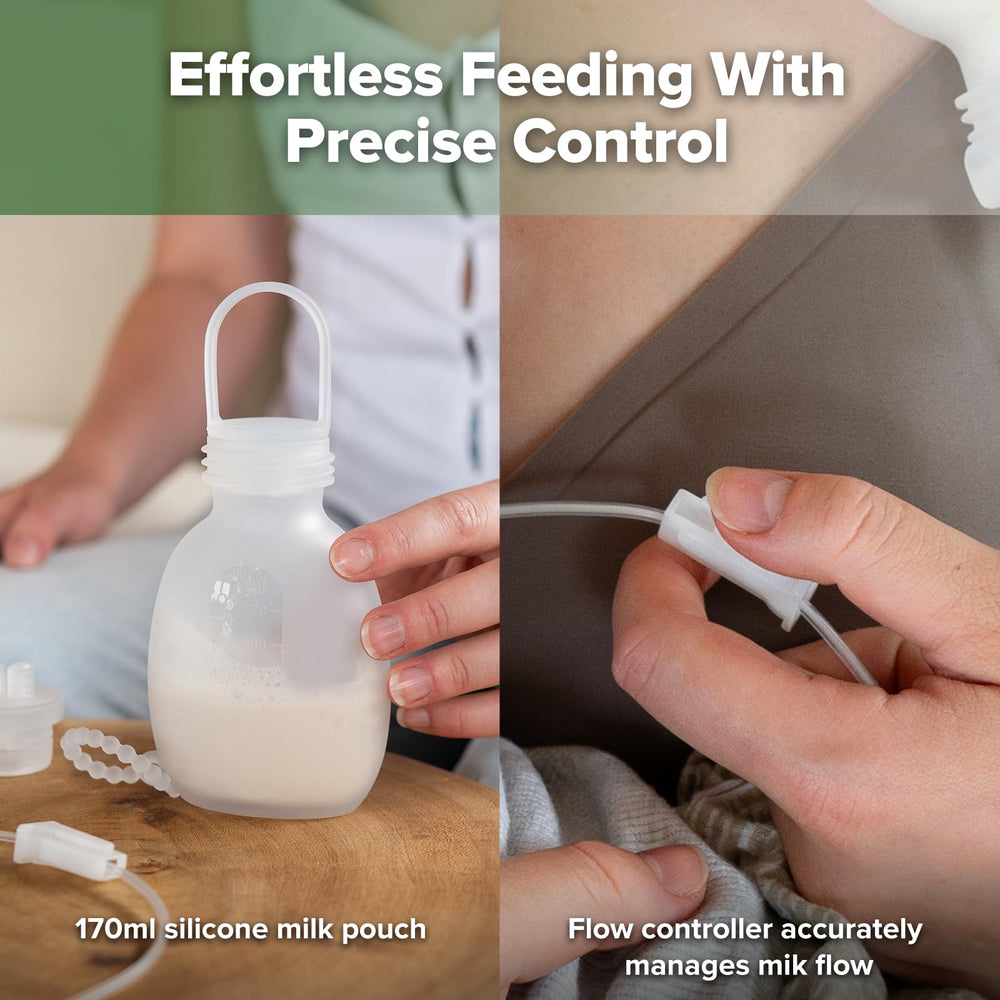 Haakaa SNS portable design highlights travel-friendly feeding solution.