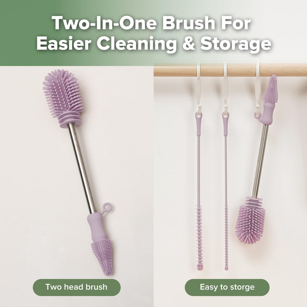 haakaa storage loops keep brushes dry and organized after use