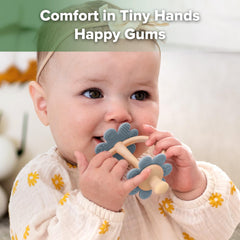 haakaa teether with 360-degree bristles for gum massage