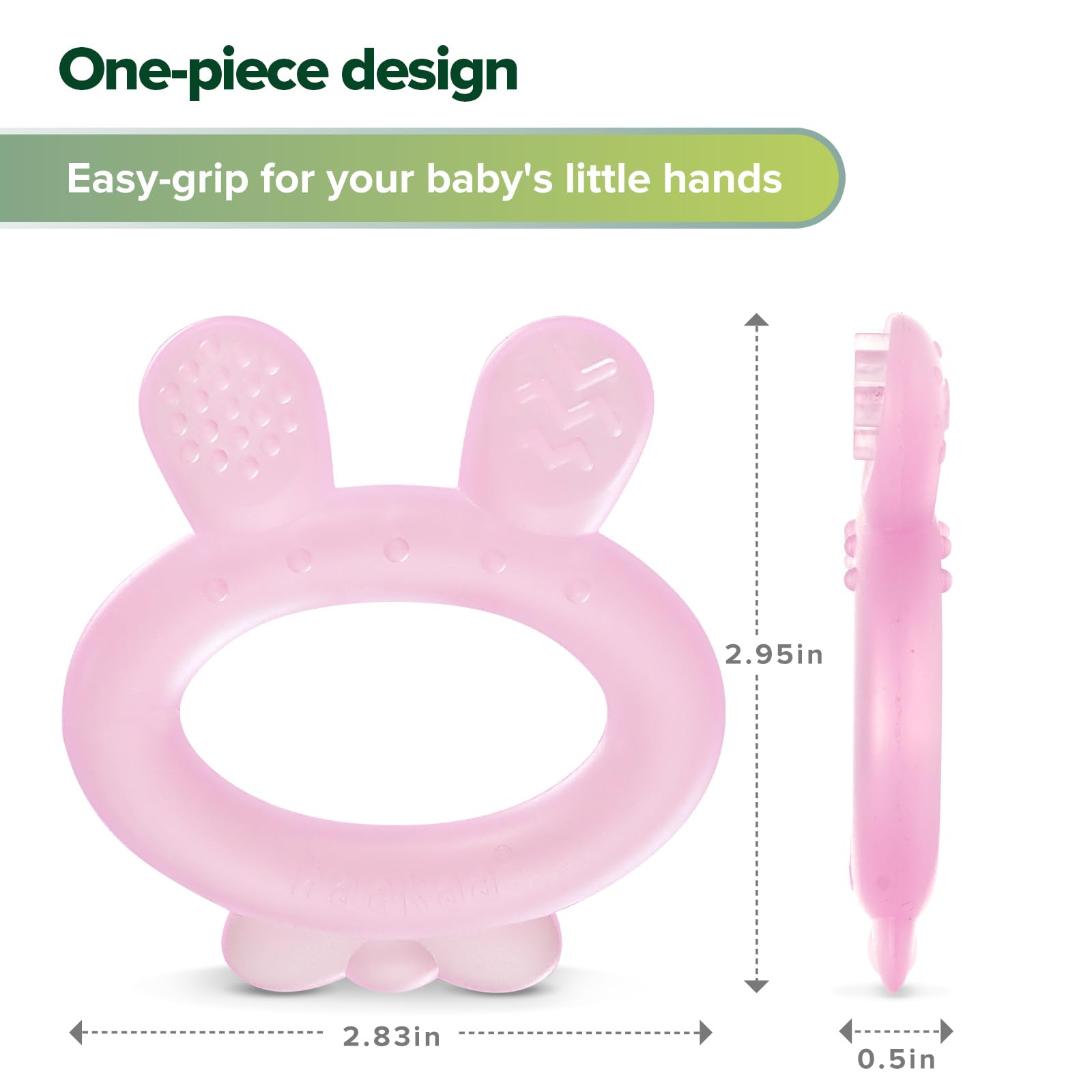 Haakaa teether can be boiled or cleaned in a dishwasher for easy care