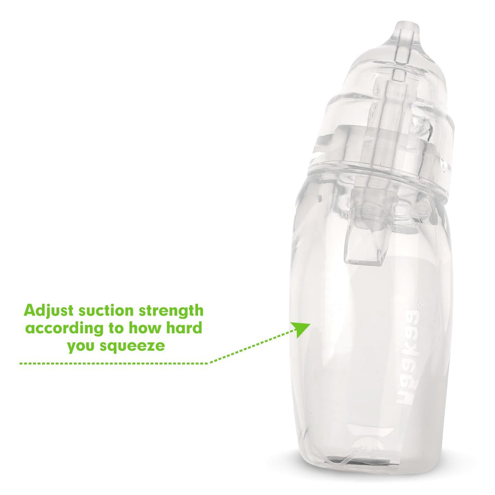 haakaa transparent body shows collected mucus clearly during use