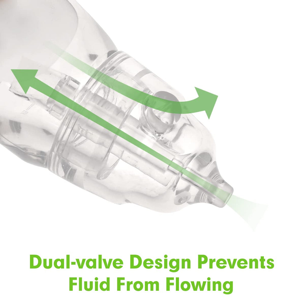 haakaa two piece design nasal syringe, easy disassembly for quick cleaning