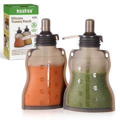 Haakaa Yummy Pouch 4oz pack front view for homemade meals
