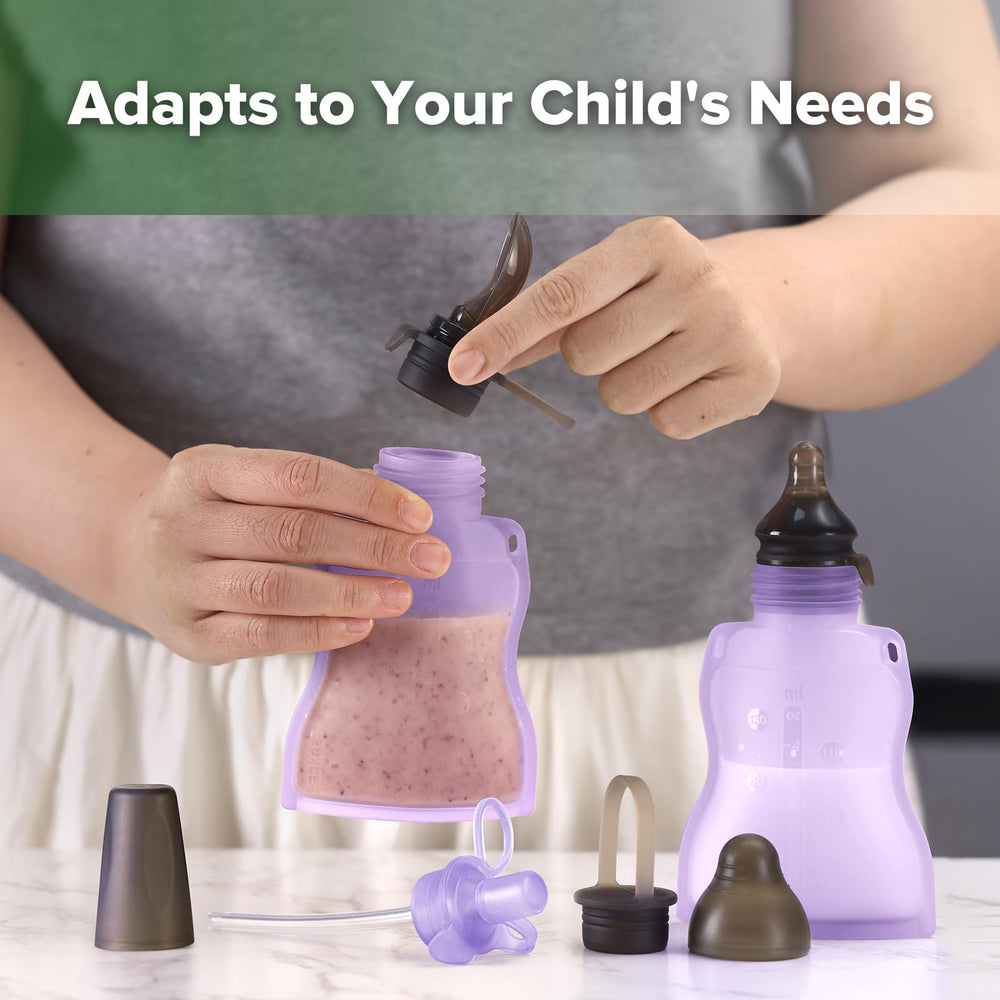 haakaa Yummy Pouch compatible with Haakaa attachments for growing needs.