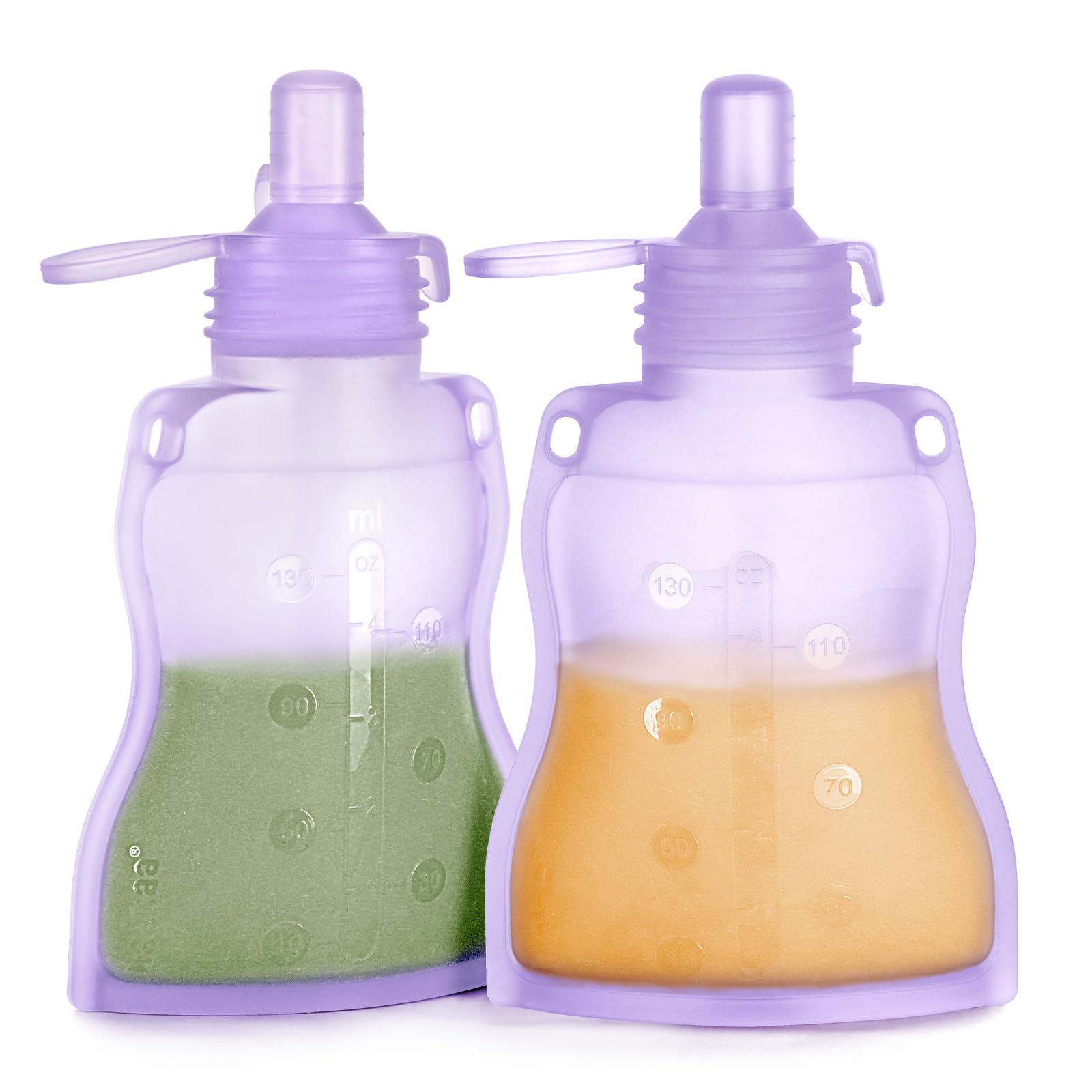 haakaa Yummy Pouch wide-neck design for easy filling and on-the-go meals.