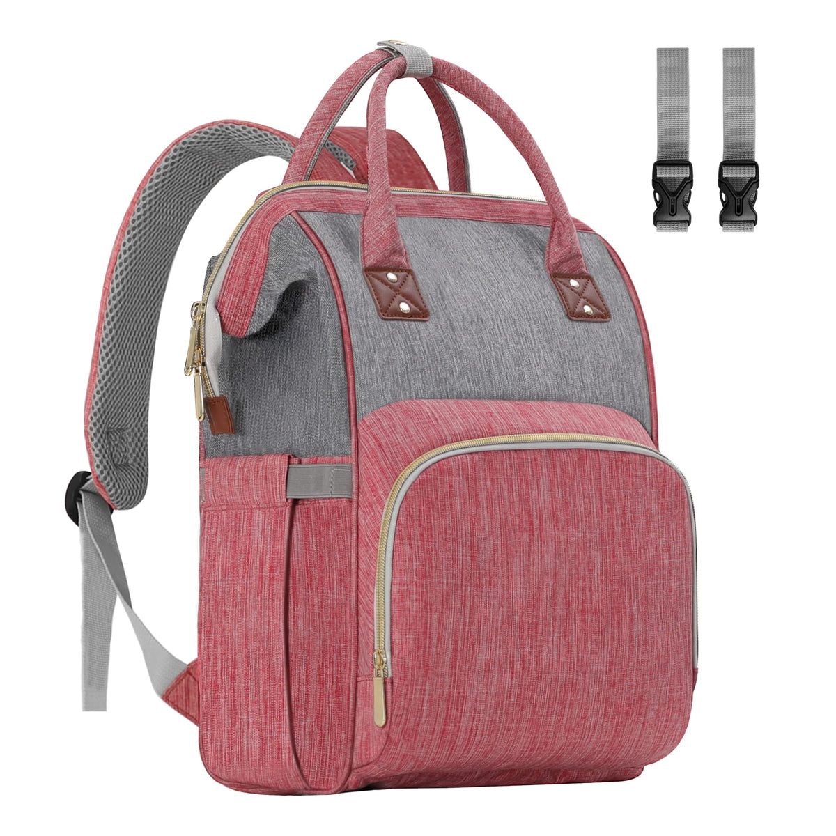 HABOPET diaper bag backpack with open main compartment for quick access on the go.