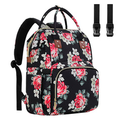 HABOPET flower diaper bag backpack with large capacity for busy days.
