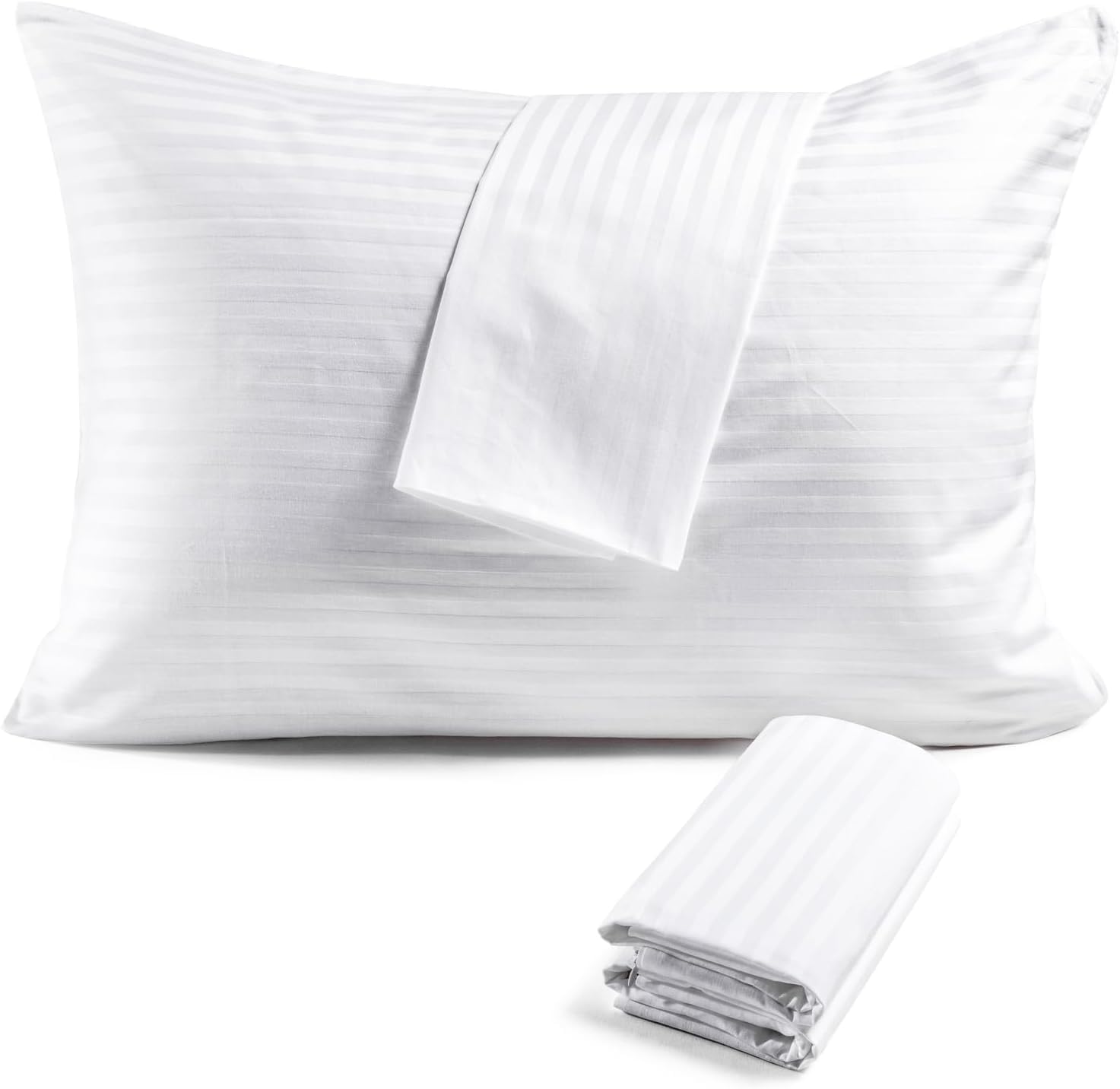 Hadi Bedding toddler travel stripes pillowcase 12x16 with zipper closure, breathable