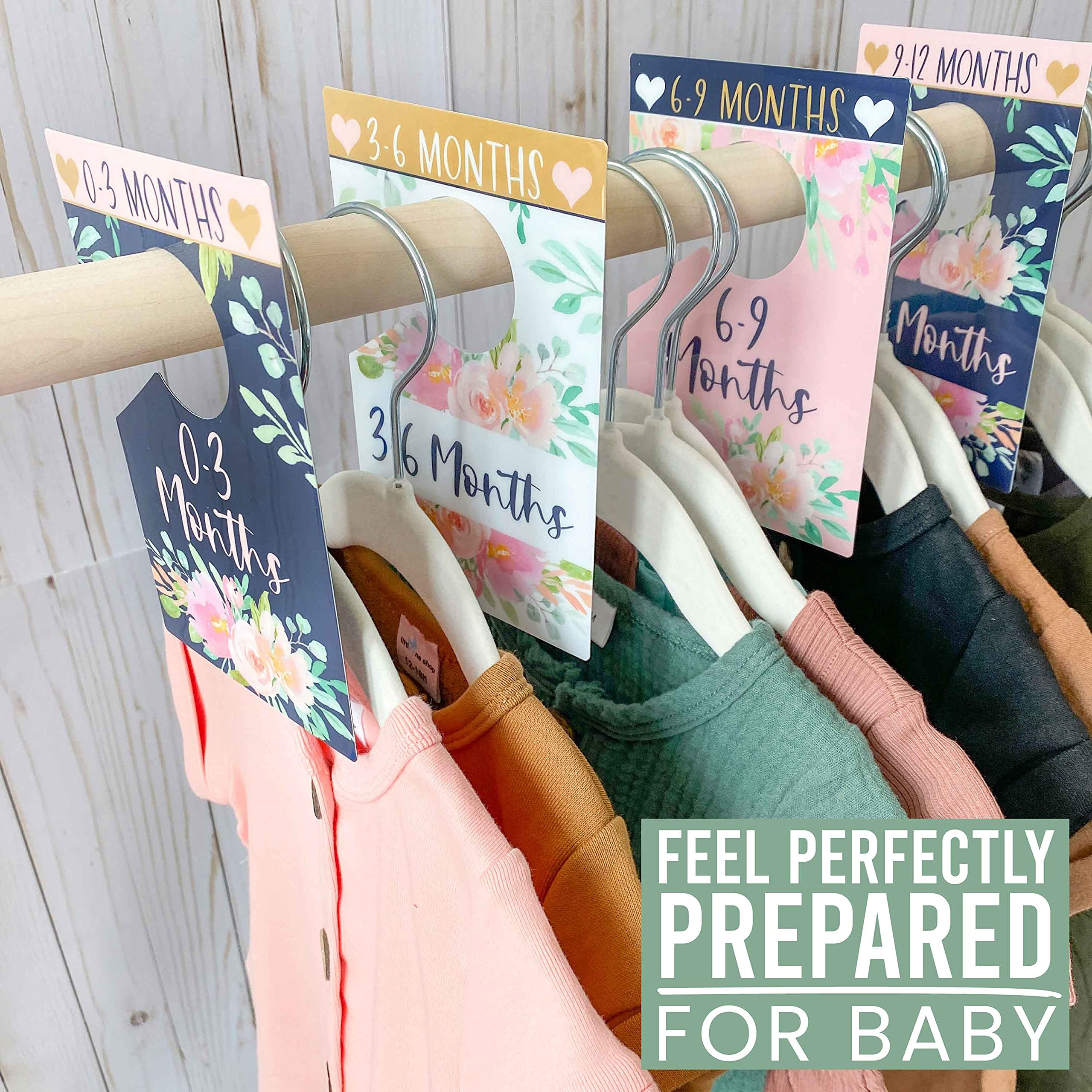 Hadley Designs gift-ready baby closet dividers for nursery organization