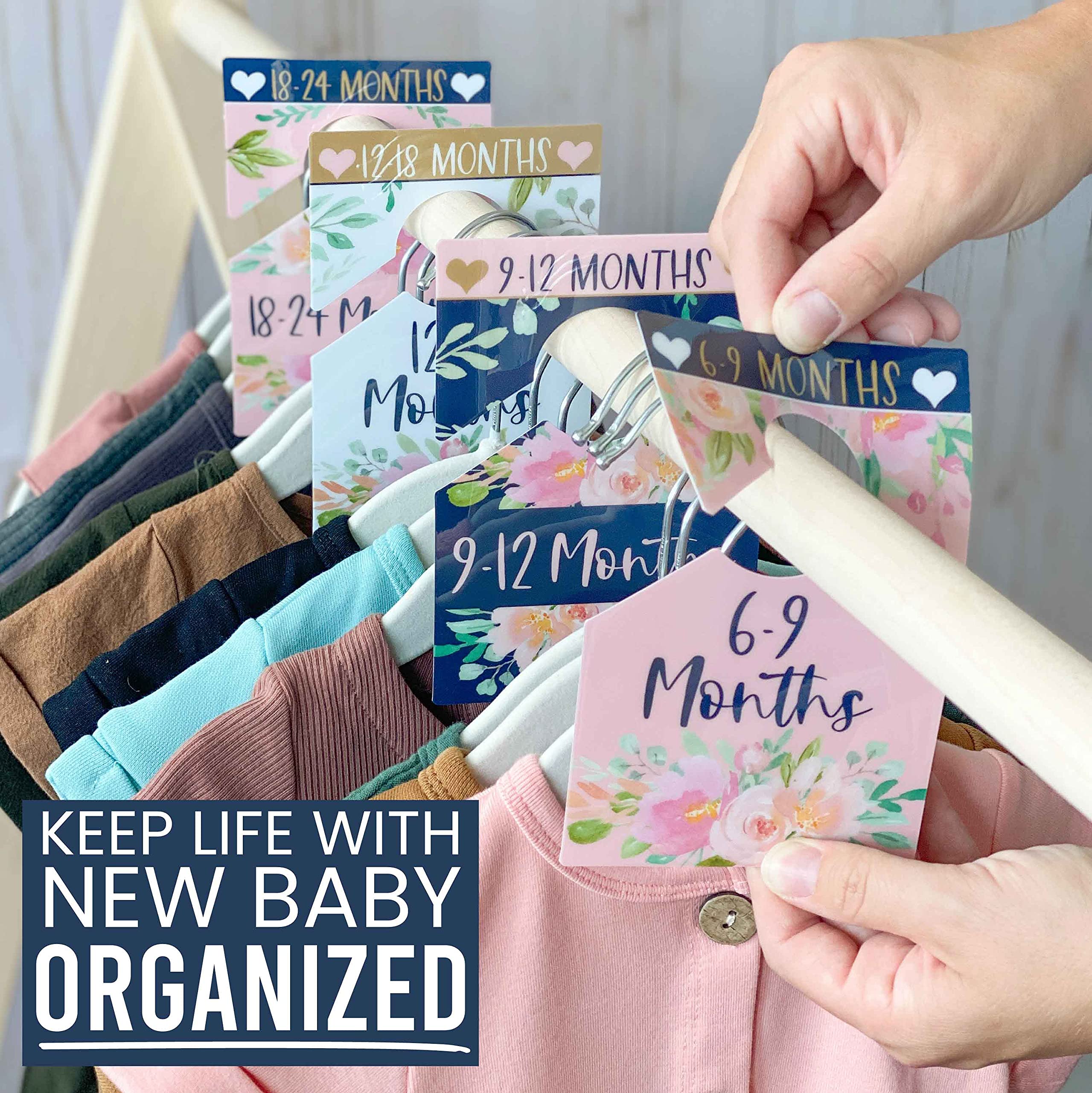 Hadley Designs 12-18 month divider keeps size-based closet tidy