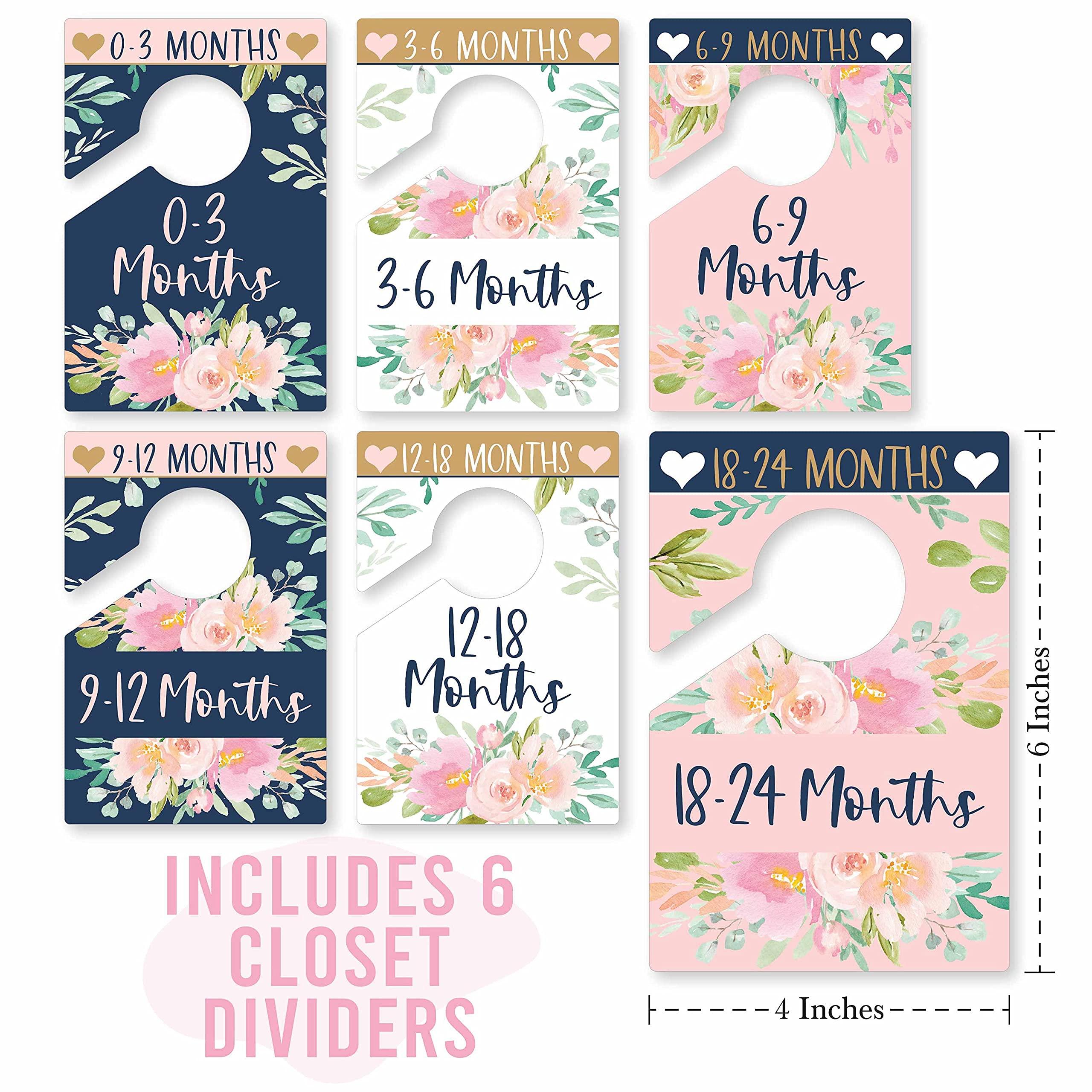 Hadley Designs 3-6 month divider supports quick outfit planning