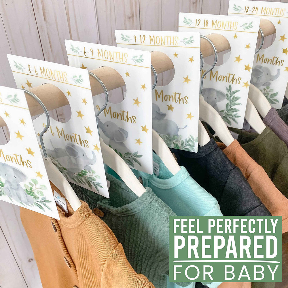 Size range 0-3 to 18-24 months on Hadley Designs dividers