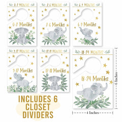 Elephant-themed Hadley Designs dividers simplify nursery storage and retrieval