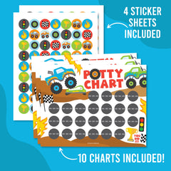 Hadley Designs boys-reward-chart promotes consistent potty time routines.