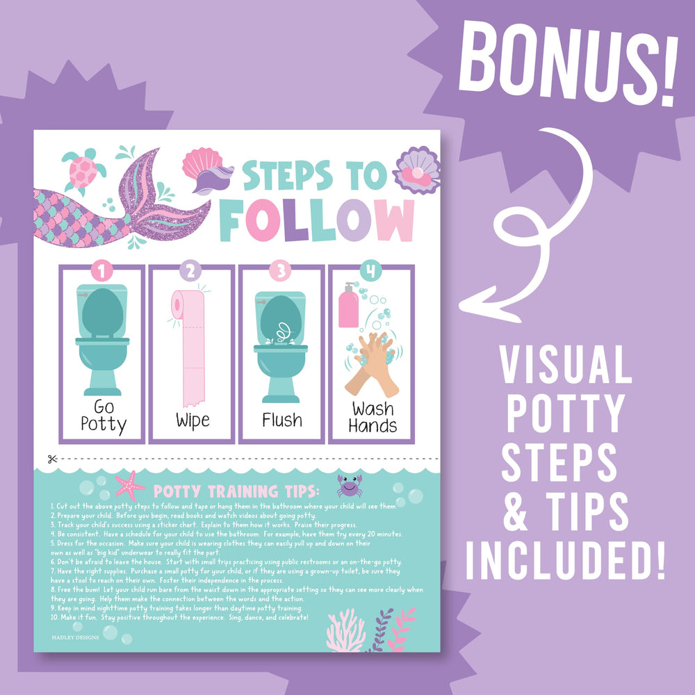 Hadley Designs diaper-free transition chart supports comfort and routine.