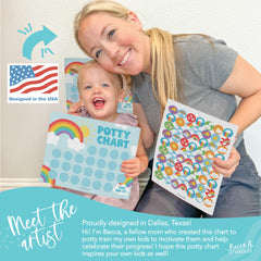 Hadley Designs potty chart poster 03: cheerful rewards to encourage routine.