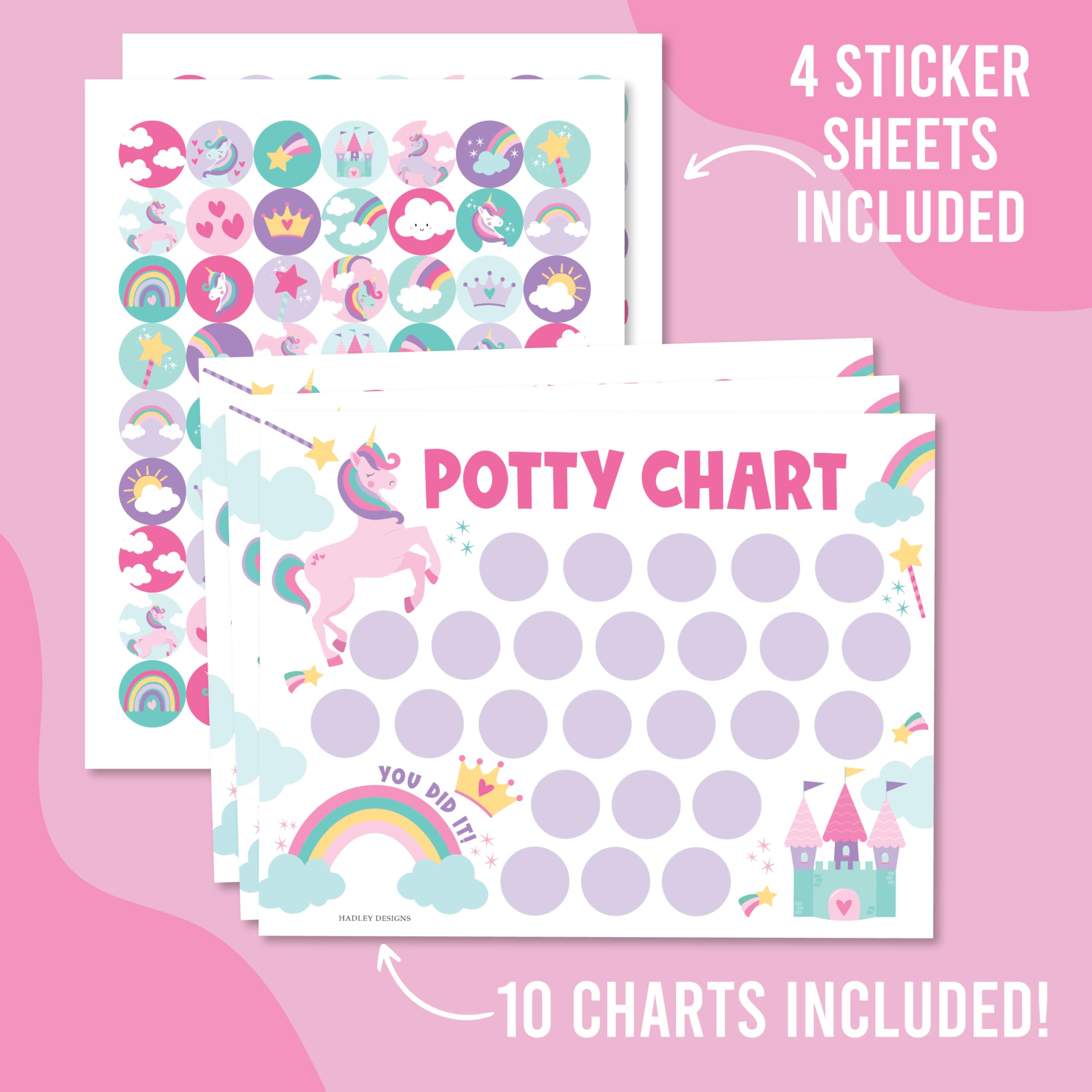 Hadley Designs potty chart aids daily routine with visuals