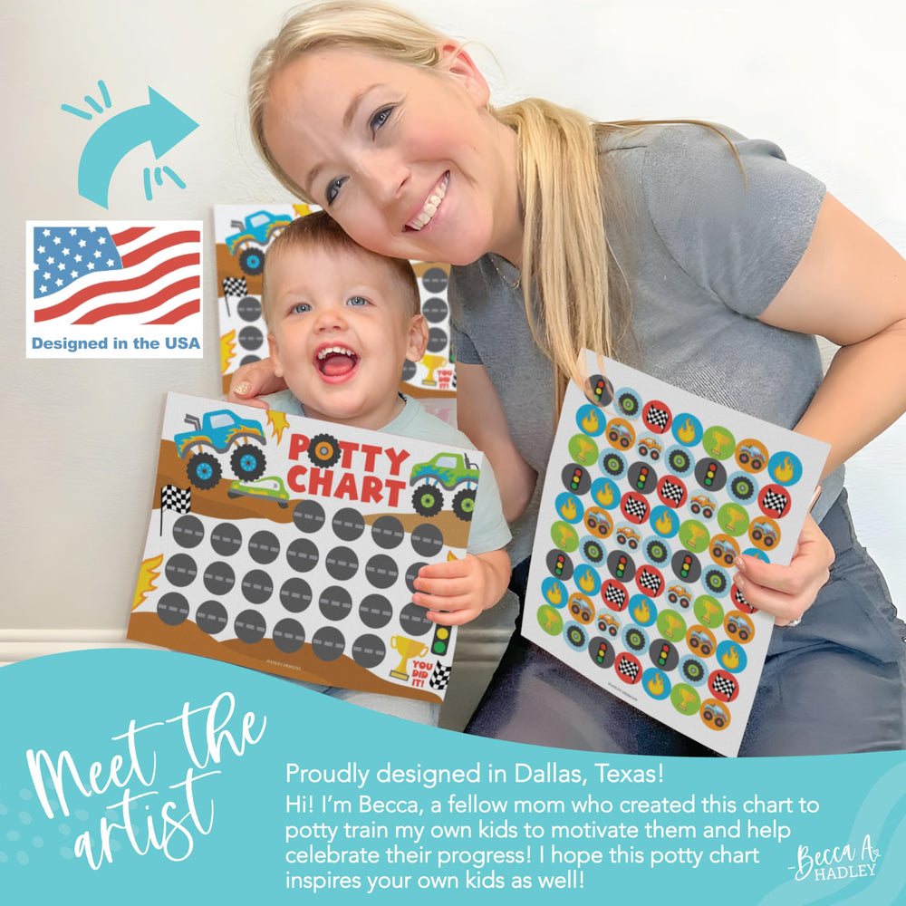 Hadley Designs toilet-training tracker helps families monitor daily milestones.