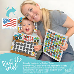 Hadley Designs toilet-training tracker helps families monitor daily milestones.