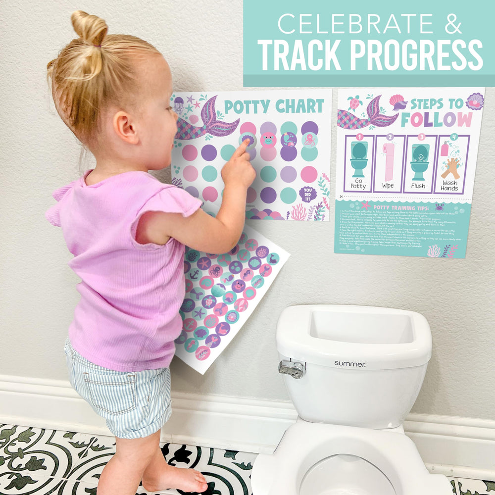 Hadley Designs USA-designed potty chart emphasizes quality and clarity.