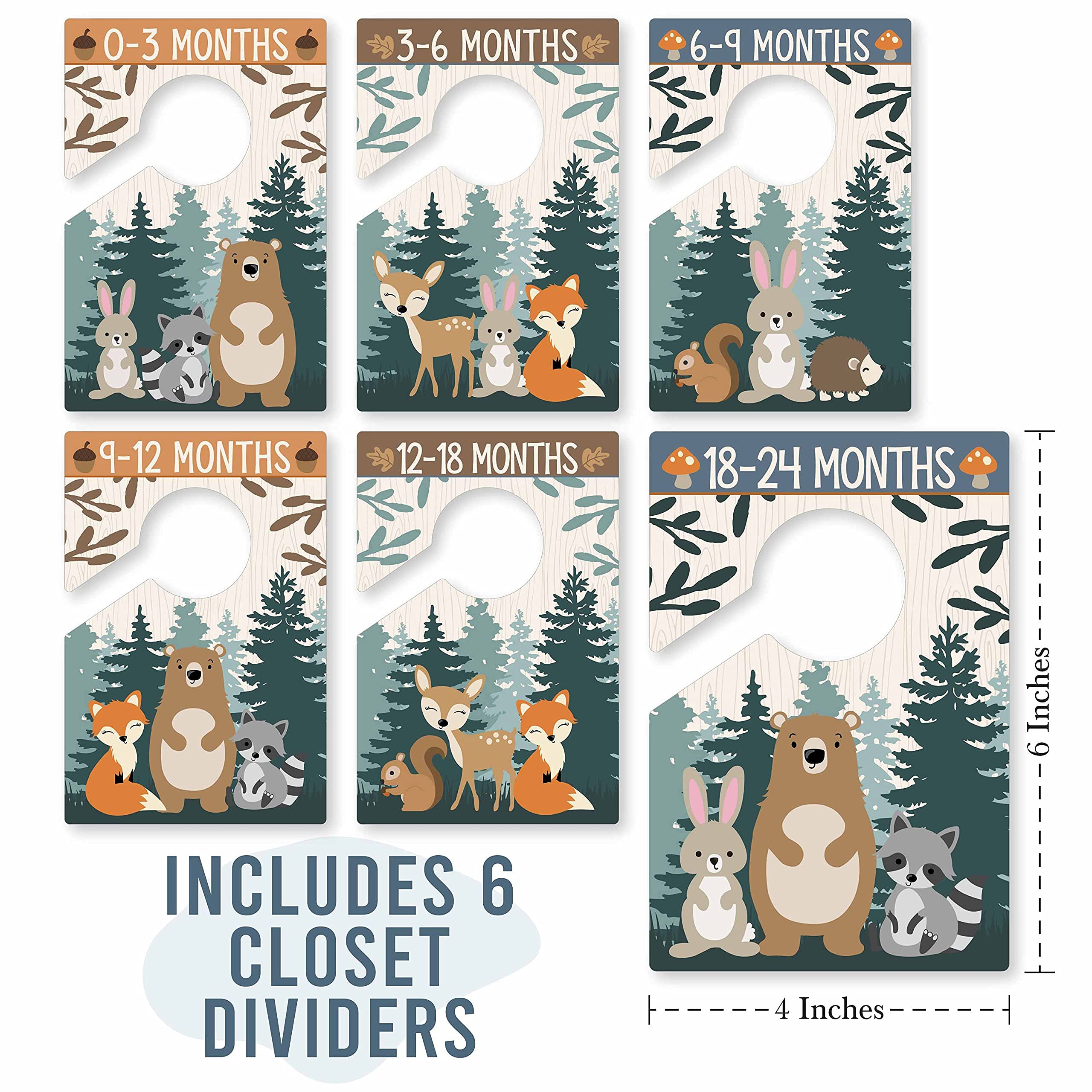 Hadley Designs 3-6 month divider keeps nursery wardrobe tidy.