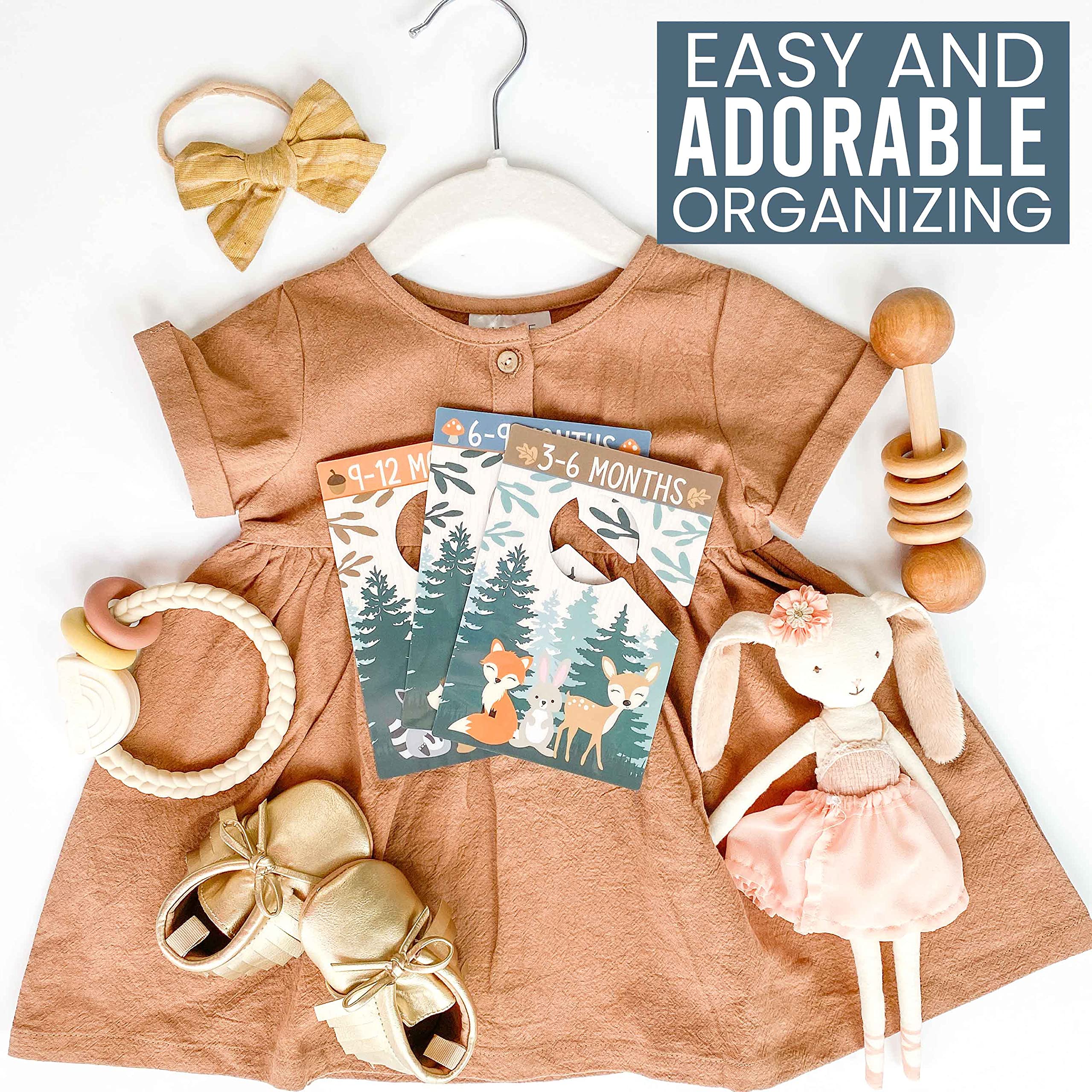 Hadley Designs woodland nursery organizer adds practical charm.