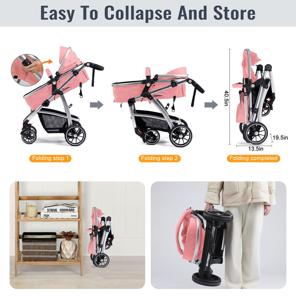 Hagaday quick-fold design for compact storage and travel convenience.