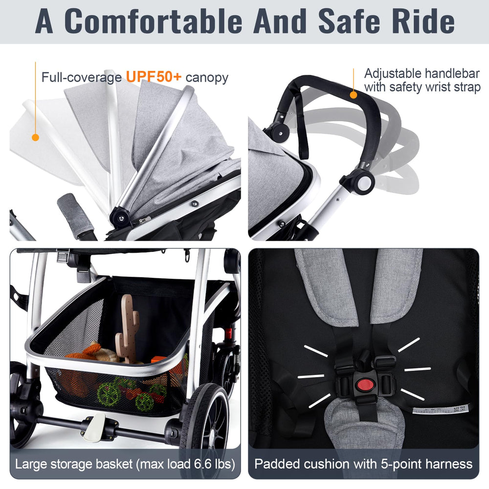 Hagaday reversible bassinet keeps baby facing you for bonding.