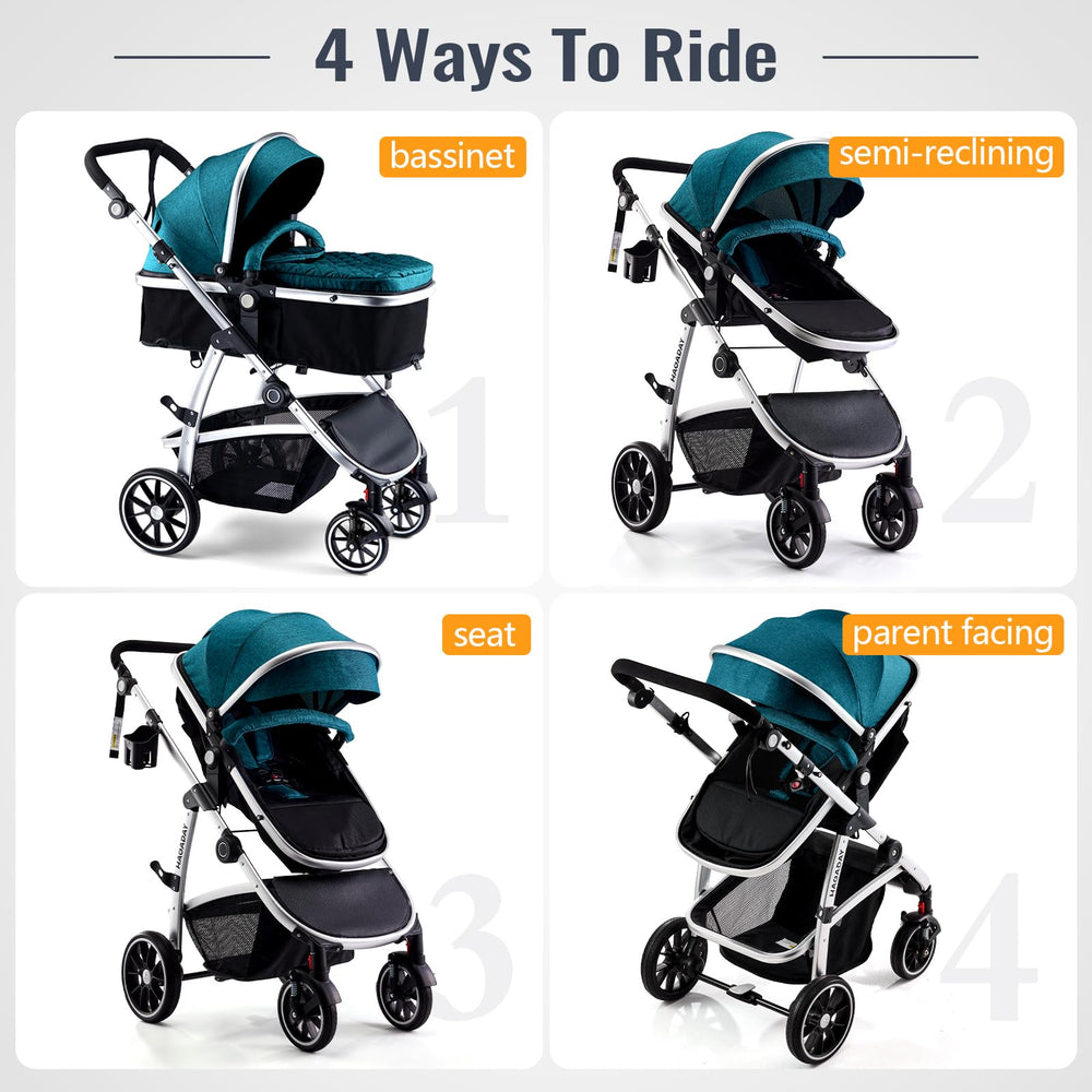 Hagaday stroller with reversible seat facing you for bonding