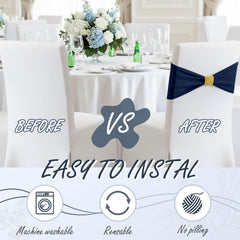 Hahafelt 100pcs bulk sashes ideal for large weddings and banquets.