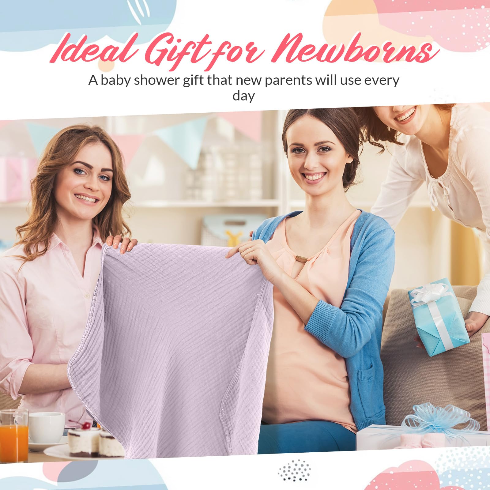 Hahafelt purple bib, soft absorbent aid for feeding and drool.