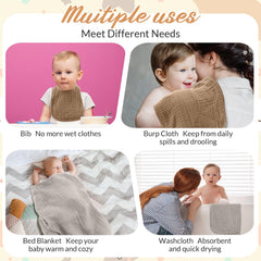 Hahafelt baby bibs set, absorbent and outfit-friendly.