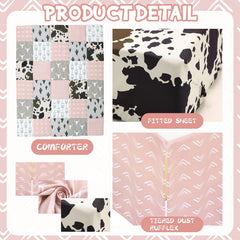 Hahafelt barnyard western bed skirt completes crib look