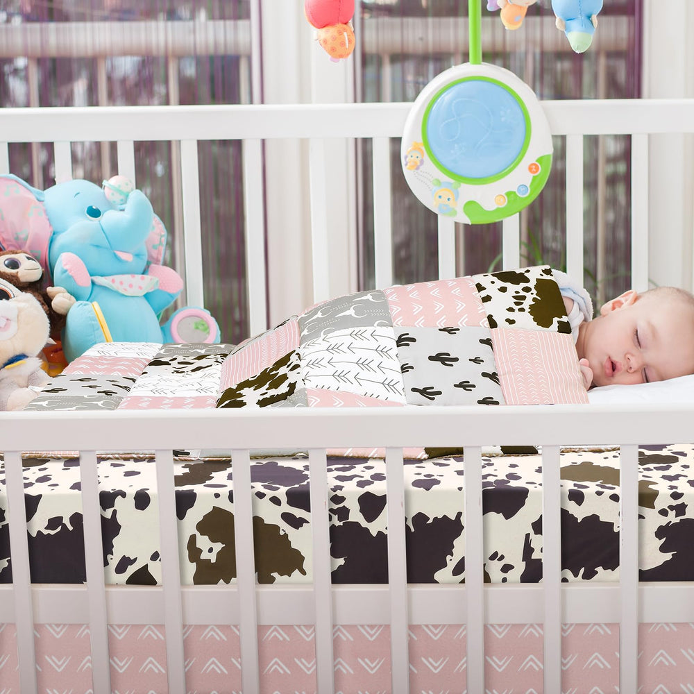 Hahafelt cactus print accent brings lively nursery vibe