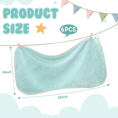 Hahafelt coral fleece burp cloths—high absorbency to manage spit-ups.