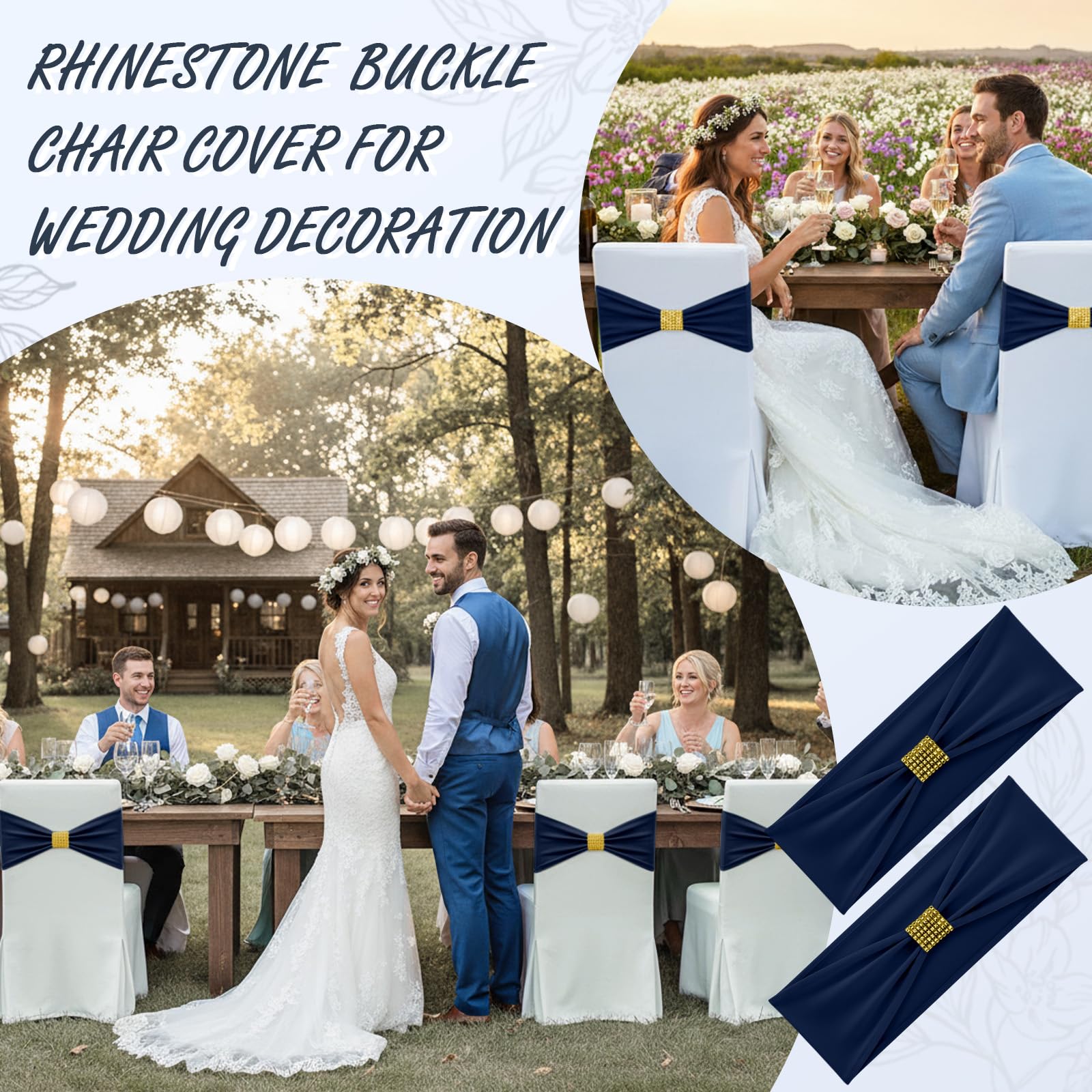Hahafelt easy-install chair sashes for fast, elegant event styling.