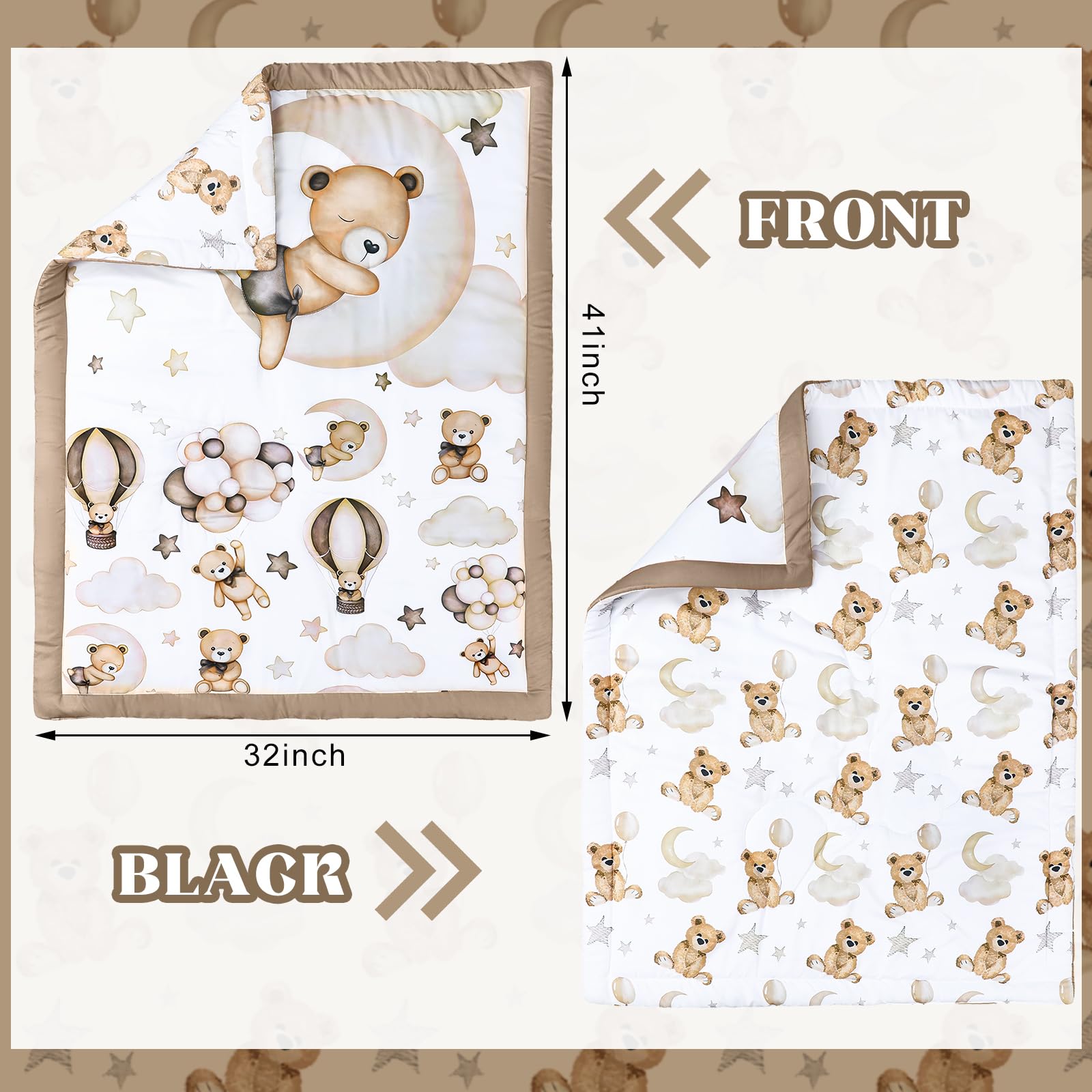 Hahafelt multicolor nursery bedding adding playful texture to neutral spaces