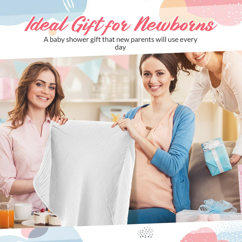 Hahafelt muslin baby swaddle blanket; versatile warmth and comfort