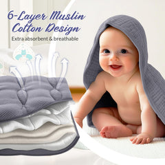 Hahafelt bibs muslin protection keeps outfits dry during drool and feeds.