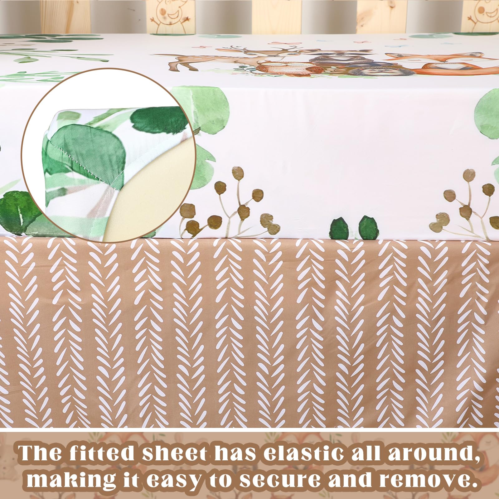 Hahafelt neutral nursery setup promotes versatile gender-friendly decor.