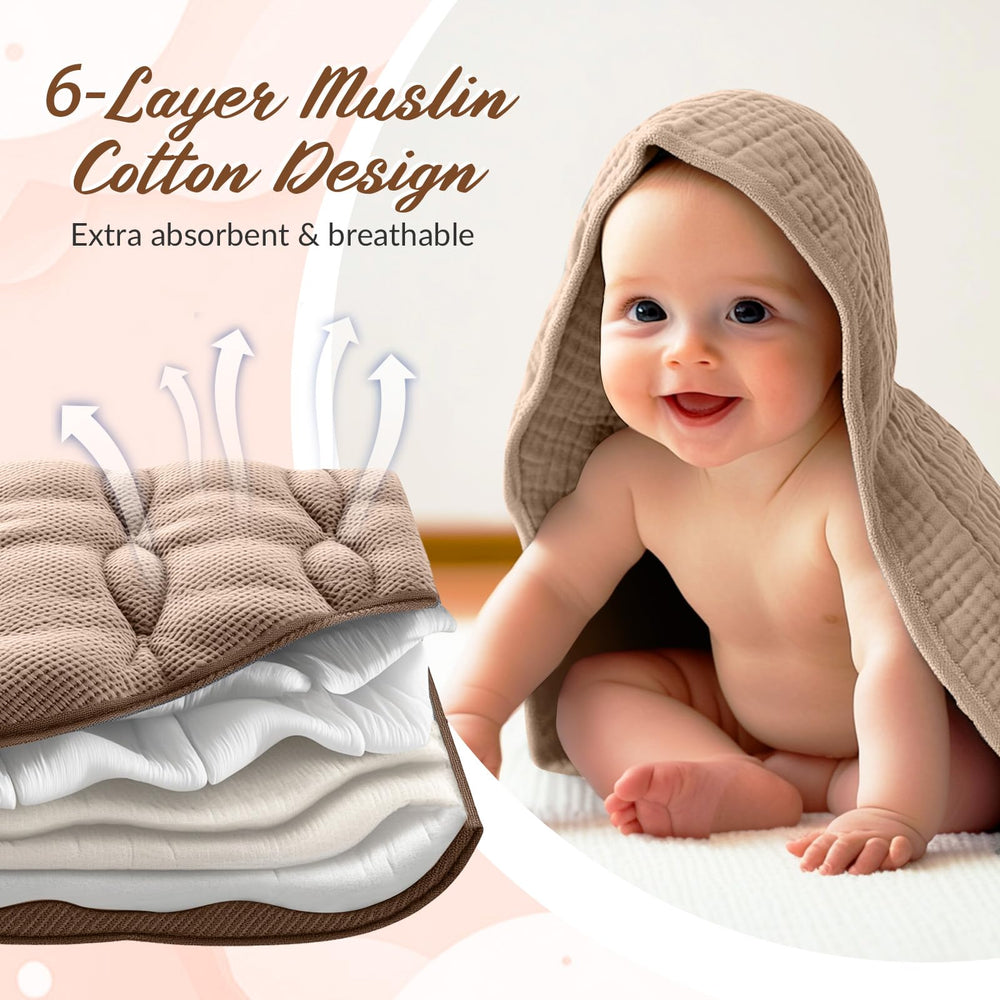 Hahafelt newborn washcloths provide soft cleansing for delicate skin.