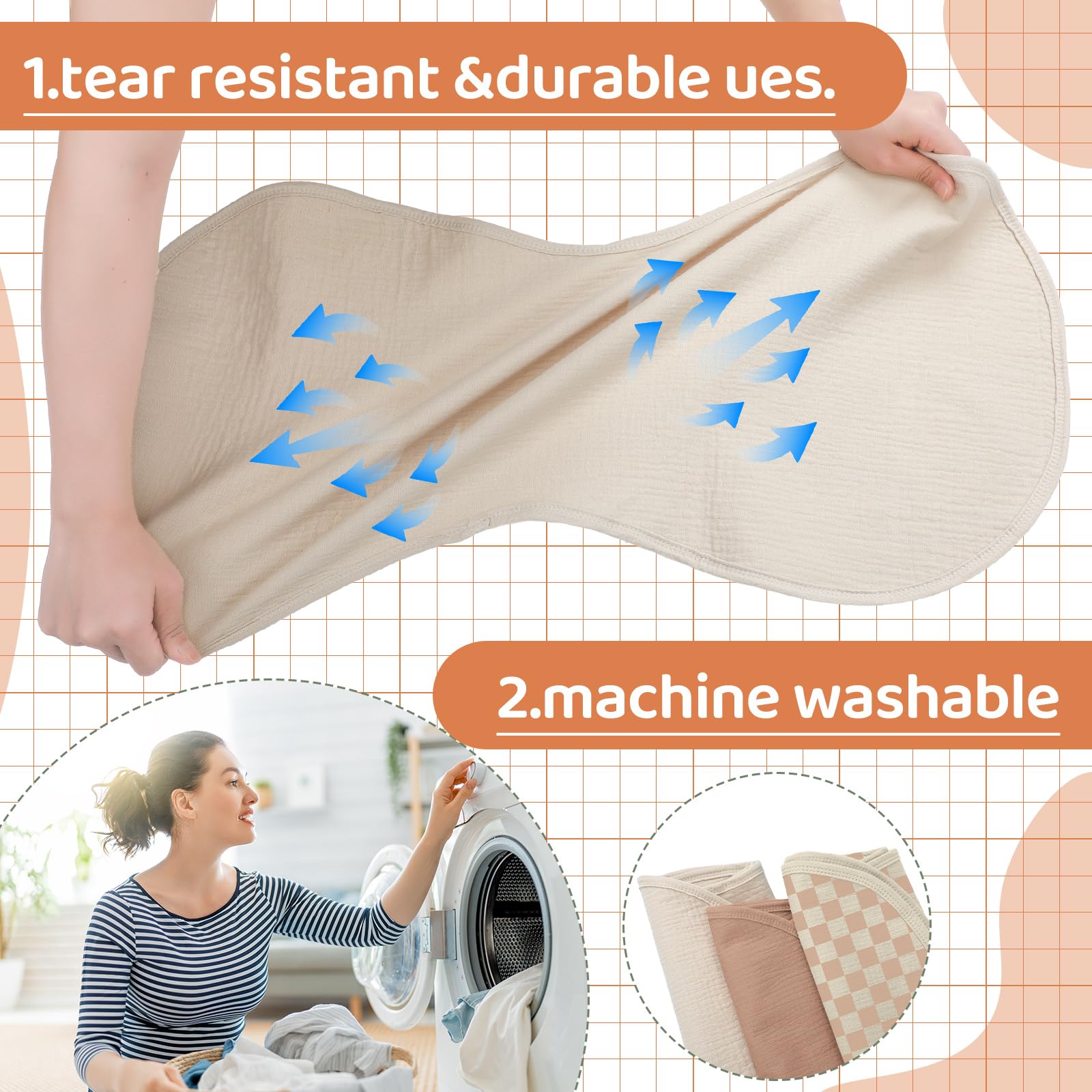 Hahafelt organic-cotton changing pad liner offers gentle touch for daily diaper changes