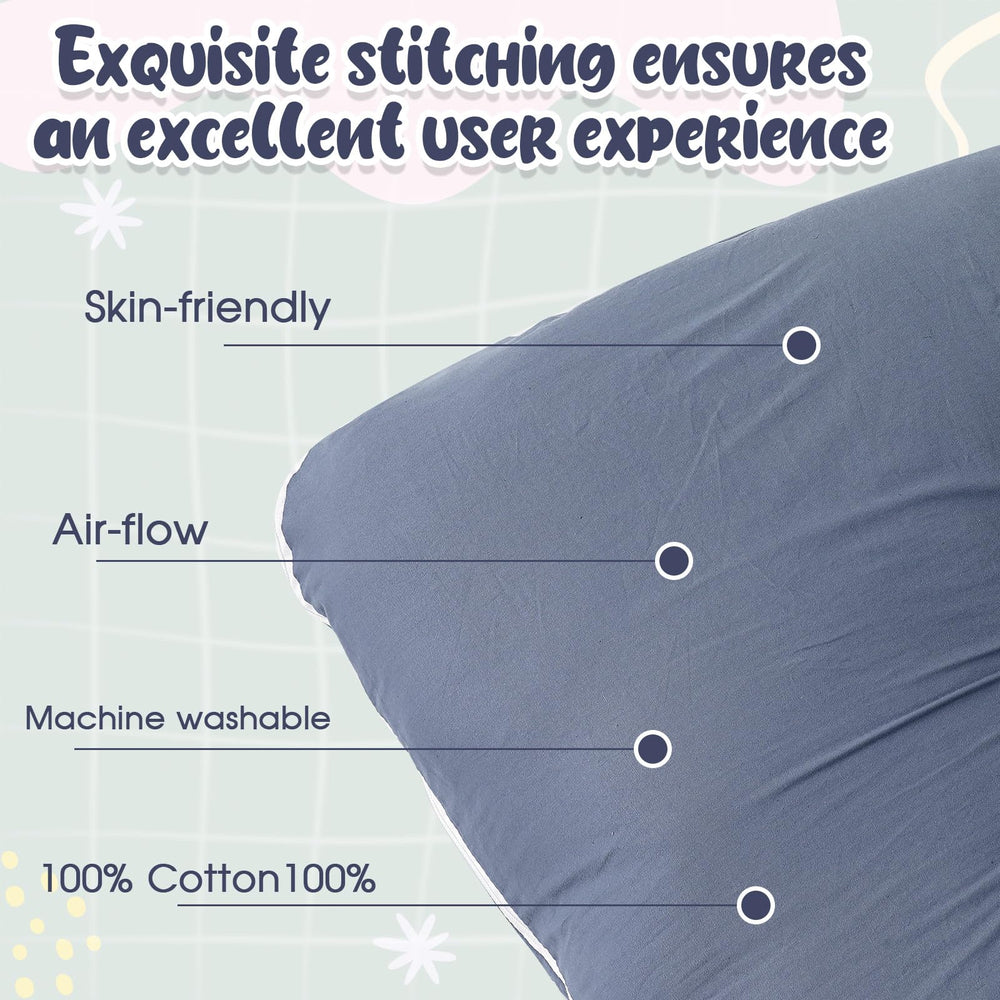 Hahafelt pillow cover with secure zipper and durable stitching.