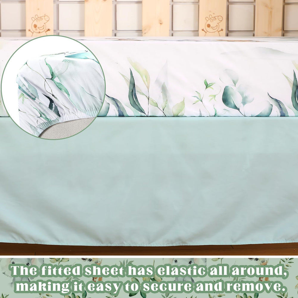 Hahafelt safari leaves pattern enhances calm baby space